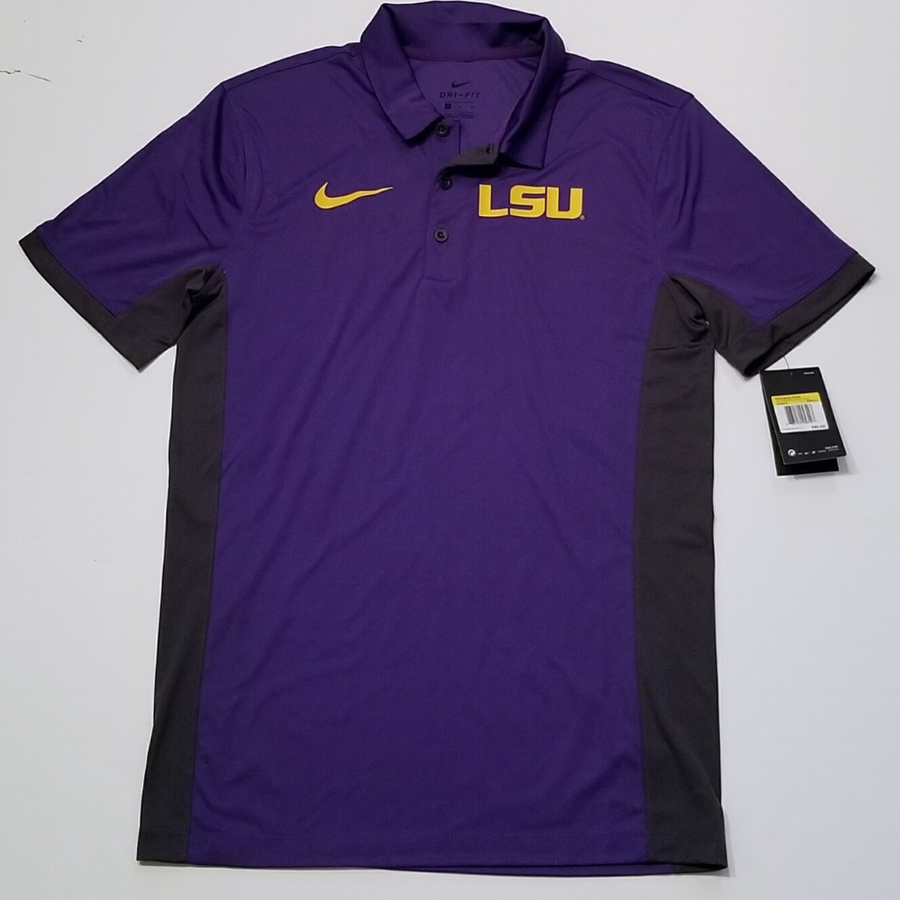 LSU Nike Short sleeve dri-fit polo shirt